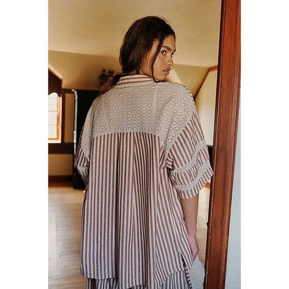 Free‎ People Intimately Clear Skies Lounge Top in Neutral Como | Sz Small | NWT - Picture 2 of 7